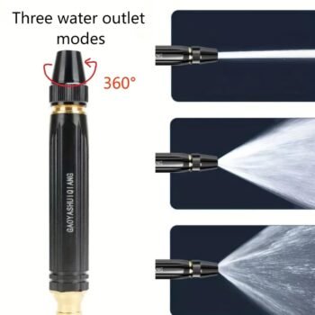 Multi-Function High-Pressure Water Nozzle – 360° Rotating Nozzle with 3 Spray Modes