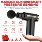 Portable Mini Massage Gun with 4 Heads – 6 Speed Levels, USB Rechargeable- trendlymart (17)