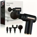 Portable Mini Massage Gun with 4 Heads – 6 Speed Levels, USB Rechargeable- trendlymart (17)