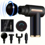 Portable Mini Massage Gun with 4 Heads – 6 Speed Levels, USB Rechargeable- trendlymart (17)