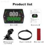G21 GPS Head Up Display (HUD) – Digital GPS Speedometer MPHKMH with Overspeed Alarm & Compass -trendlymart (4)