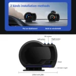 P6 OBD2 Car Head Up Display (HUD) – GPS Digital Speedometer & Multi-Function Smart Gauge with RPM, Temperature & Alarm System -trendlymart (11)